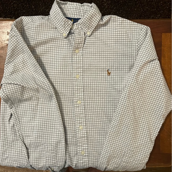 Checker Ralph Lauren button down dress shirt - Picture 1 of 2